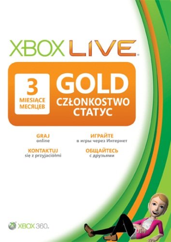 Karta Xbox Live Gold 3 Miesiące Microsoft