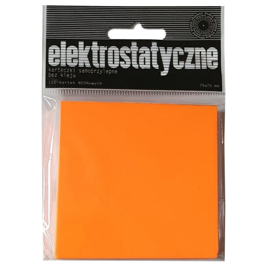 Karteczki Elektrostatyczne 75X75 Mm 100 Ark. Neon - Orange Ziemia obiecana jami