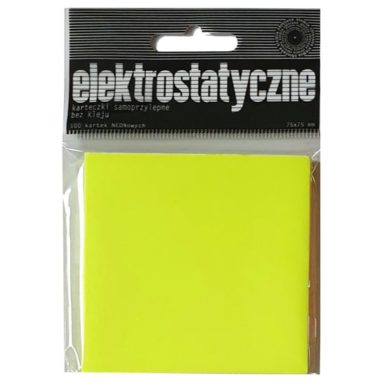 Karteczki Elektrostatyczne 75X75 Mm 100 Ark. Neon - Żółte Ziemia obiecana jami