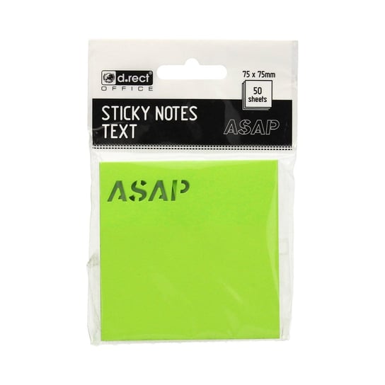 Karteczki Notes Samoprzylepny 76X76Mm D.Rect Text Asap Inna marka