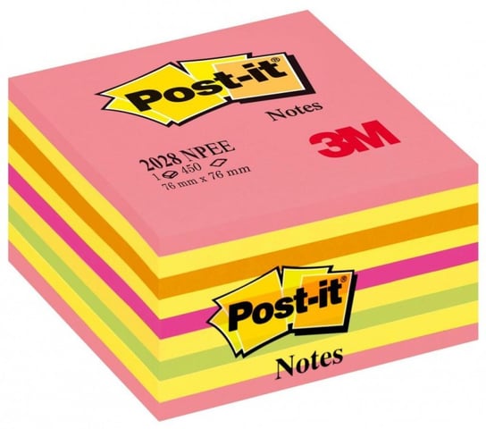 Karteczki Post-it Kostka Różowo-Żółta Inny producent