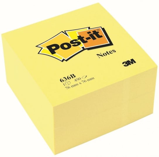 Karteczki Post-it Kostka Żółta 76x76 450 Post-it