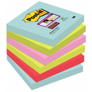 Karteczki Post-it Super Sticky, 6 x 90 sztuk Post-it