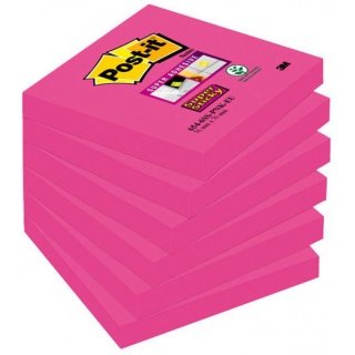 Karteczki Post-It Super Sticky 76 X 76 Mm Fuksja Post-it