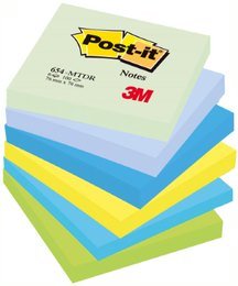 Karteczki samoprzylepne Post-it®, marzycielskie kolory, 76x76mm, 6x100 karteczek Post-it