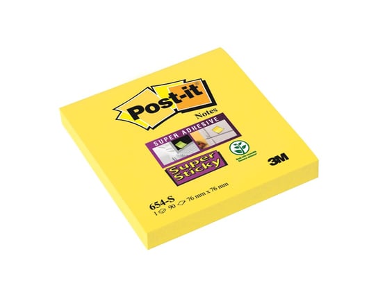 Karteczki samoprzylepne, Post-it Super Sticky, żółte Post-it