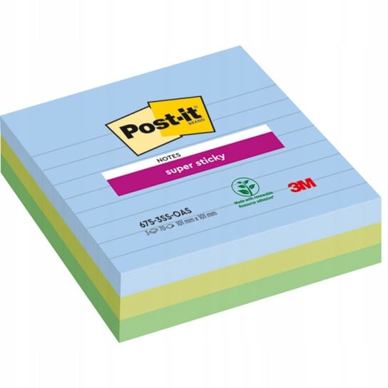 Karteczki samoprzylepne Super Sticky XL OASIS w Post-it