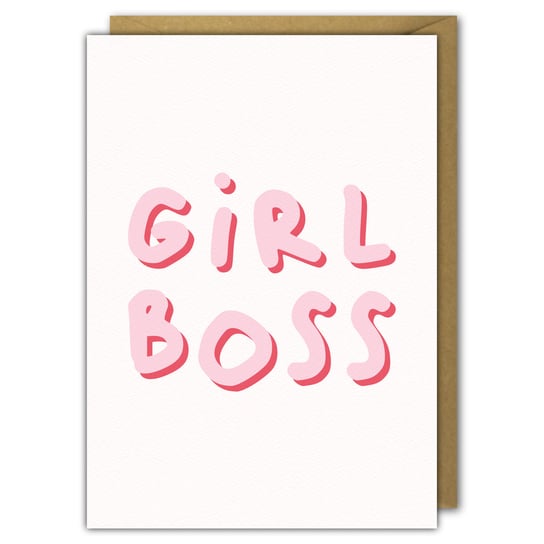 Kartka Dla Niej, Girl Boss Paper Flamingo