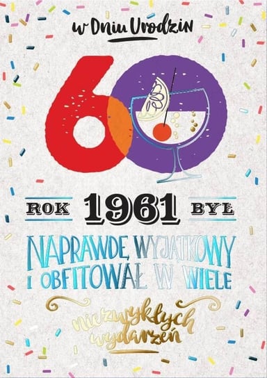 Kartka dla urodzonych w 1961r na 60 lat, PR 304 Kukartka