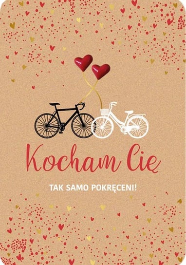 Kartka miłosna dla zakochanych rowerzystów DK1105 Kukartka