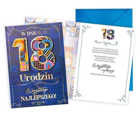 Kartka Na 18 Dla Chłopaka Kartka Na 18 Urodziny Dla Chłopaka Dkp18 - Kukartka | Sklep EMPIK.COM