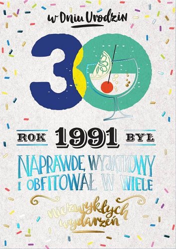 Kartka na 30 lat dla urodzonych w 1991r, PR 298 Kukartka