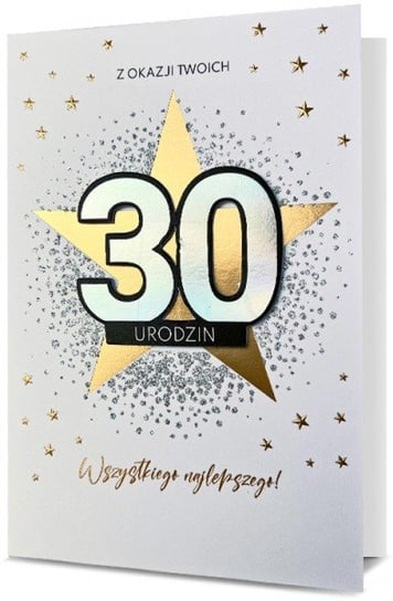 kartka na 30 urodziny z życzeniami H1087 Pan Dragon