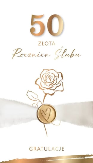 Kartka na 50 rocznicę ślubu Złote Gody KP206 Armin Style