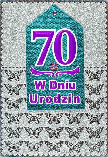 Kartka na 70 urodziny dla kobiety M 729 Maja