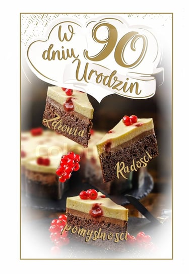 Kartka na 90 urodziny z życzeniami PS28 Czachorowski