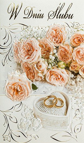 Kartka Na Ślub Z Życzeniami A6143 PRESTIGE