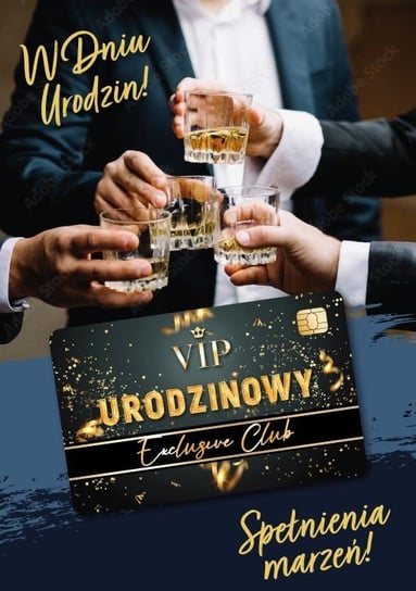 Kartka na urodziny dla Kolegi, z Kartą kredytową VIP GIFT188 Armin Style