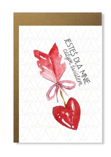 Kartka Na Waletynki Walentynka Dla Żony Męża Manufaktura dobrego papieru