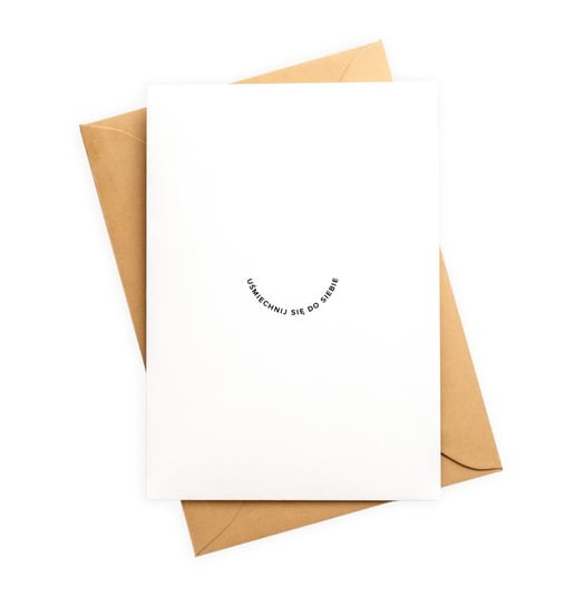 Kartka okolicznościowa A6 – Uśmiechnij się do siebie PaperDesk