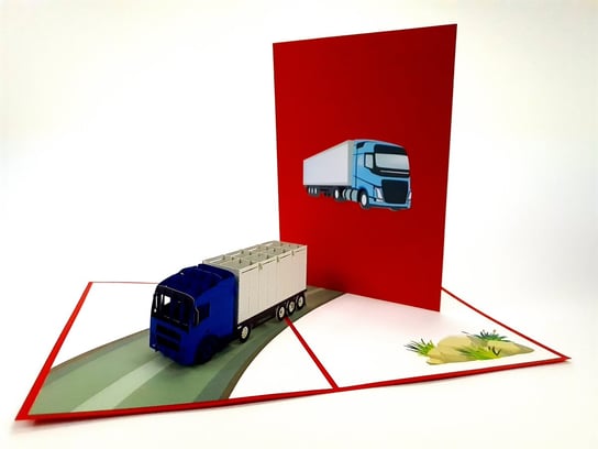 Kartka okolicznościowa, Europejska Ciężarówka TIR, 1 sztuka GrandGift