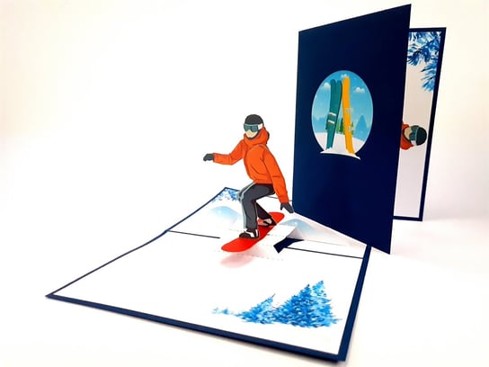 Kartka okolicznościowa, Snowboard Pamiątka z Feri, 1 sztuka GrandGift