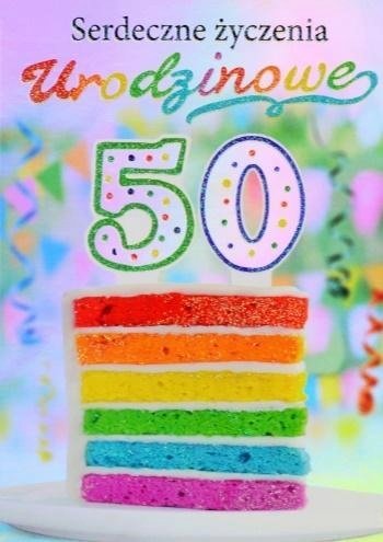 Kartka Okolicznościowa Urodziny 50 Ts43 TREND