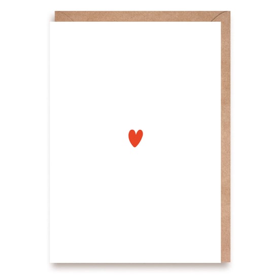 Kartka Okolicznościowa Walentynkowa Serduszko Karnet Walentynkowy Cardie