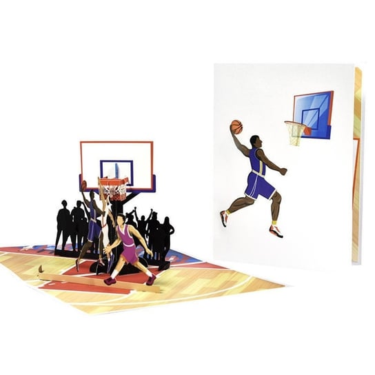 Kartka Pocztowa Okolicznościowa 3D Pop-Up Sport - Koszykówka 2 Inna marka