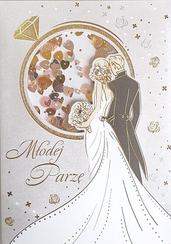 Kartka ślubna dla Młodej Pary, KP 80 Armin Style