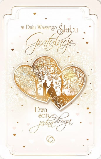 Kartka ślubna dla Młodej Pary romantyczna SP22 AB Card