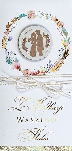 Kartka ślubna z życzeniami LUXDG14 KzK