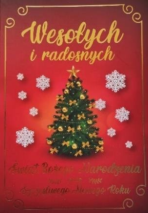 Kartka świąteczna Boże Narodzenie B6  Złocony Świąteczna Choinka yeku