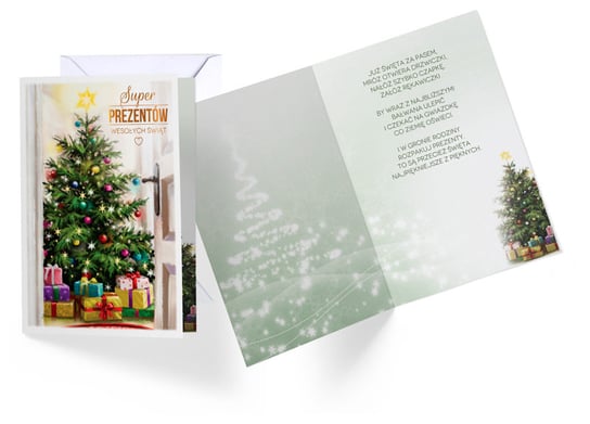 Kartka świąteczna Boże Narodzenie, Choinka z prezentami Passion Cards