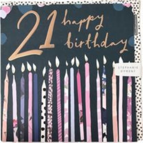 Kartka urodzinowa '21 happy birthday' Inna marka