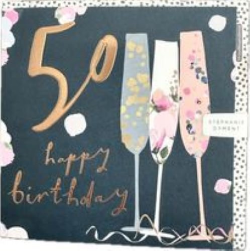 Kartka urodzinowa '50 happy birthday' Inna marka