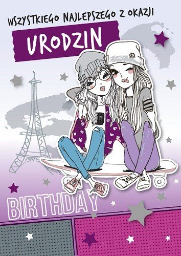 Kartka urodzinowa dla nastolatki GM348 Armin Style