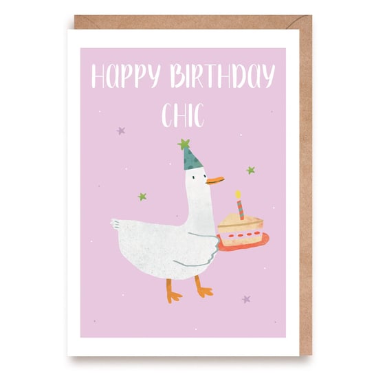Kartka urodzinowa Happy Birthday Chic Cardie