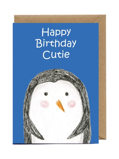 Kartka urodzinowa Pingwin JuliArt