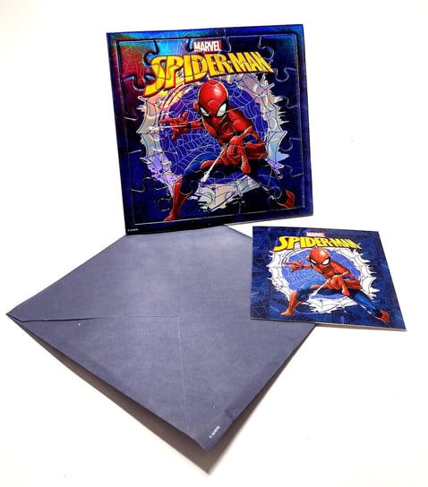 Kartka Urodzinowa Puzzle Spider-Man W&O