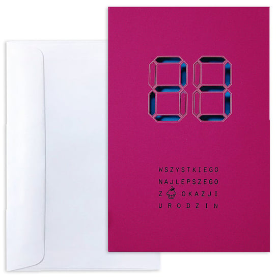 Kartka urodzinowa, różowy Forum Design Cards