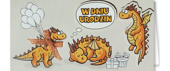 Kartka urodzinowa z dinozaurami EZ 85 ENZO