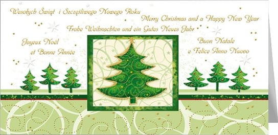 Kartka w kilku językach, na Boże Narodzenie, L-T 941 Czachorowski