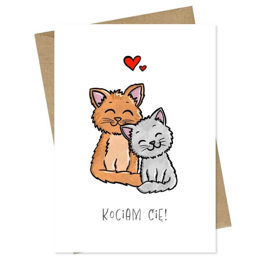 Kartka Walentynkowa Koty Kociara Urodzinowa / Papierove Love Inna marka
