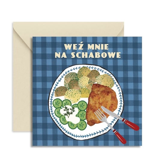 Kartka Weź Mnie na Schabowe Love Poland Design