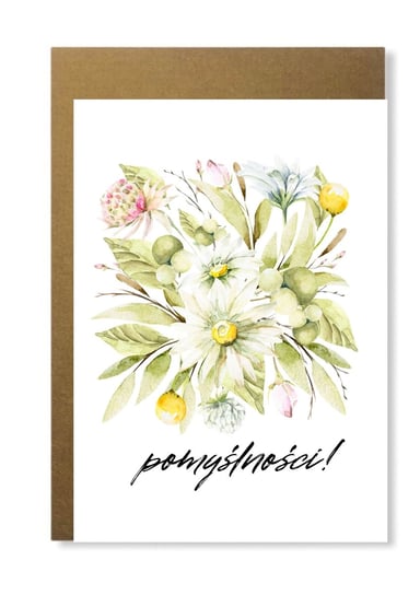 Kartka Z Kwiatami Wiosenna Na Urodziny Imieniny Manufaktura dobrego papieru