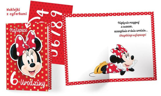 Kartka z Myszką Miki dla dziewczynki DSK21 Kukartka