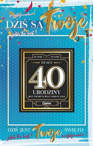 Kartka z okazji 40 urodzin 2K 09 yeku