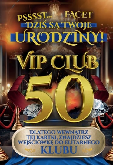 Kartka z okazji 50 urodzin dla Mężczyzny z kartą VIP JCX146 yeku