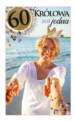 Kartka z okazji  60 urodzin dla kobiety  DH4 AB Card